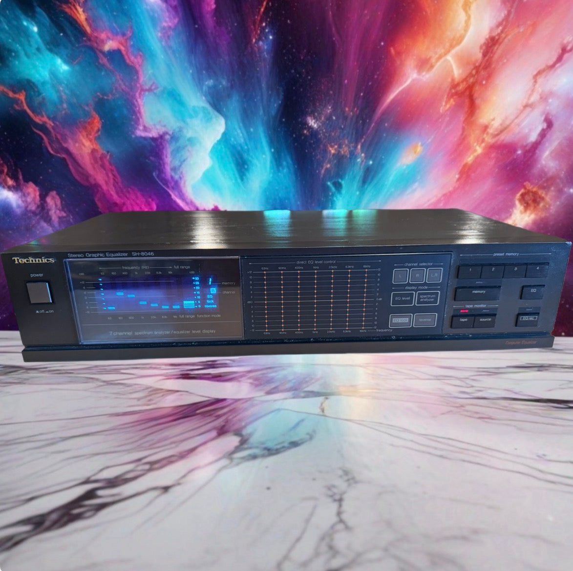 Technics SH-8046 Stereo Graphic Equalizer Touch Pad Computer Equalizer Tested✅