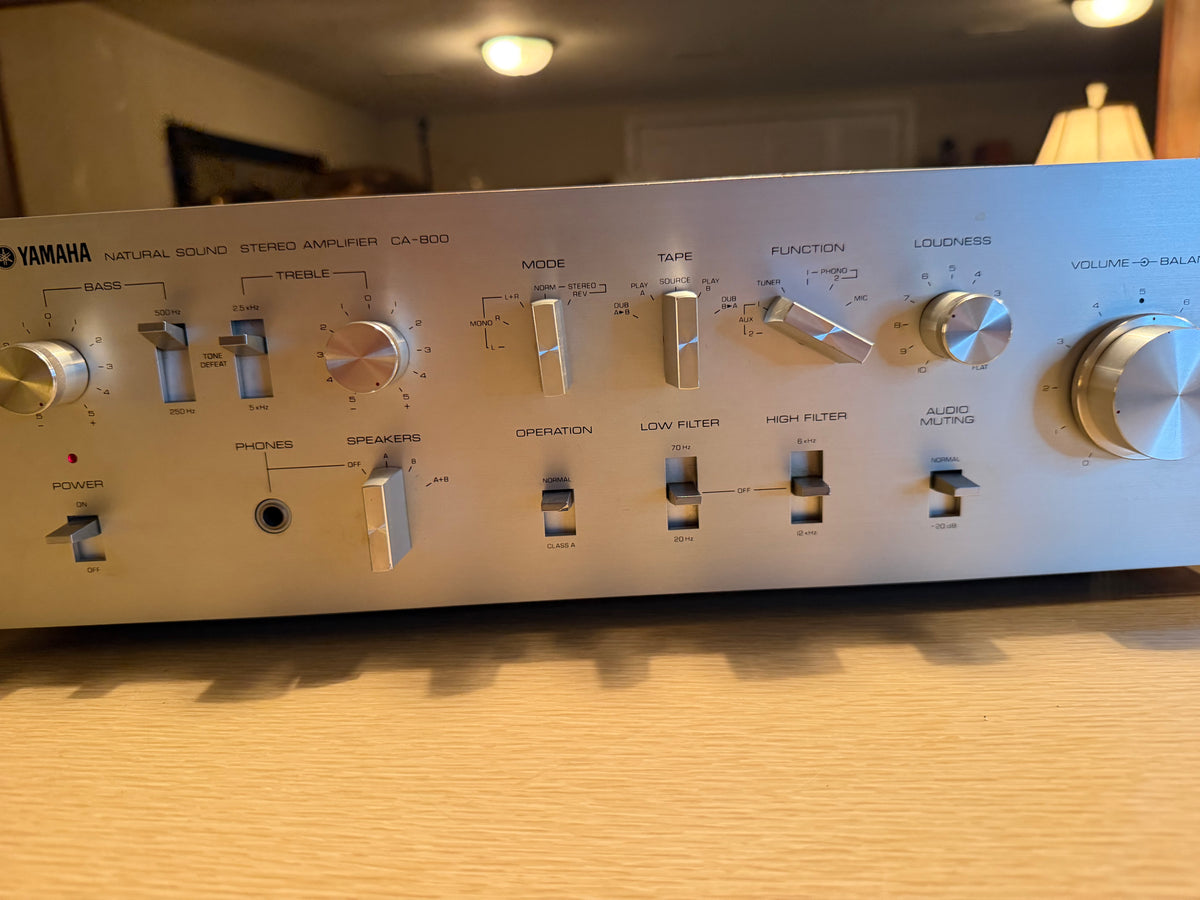 Vintage Mid 1970s Yamaha CA-800 Integrated Stereo Amplifier Pro Service N Mint🔥