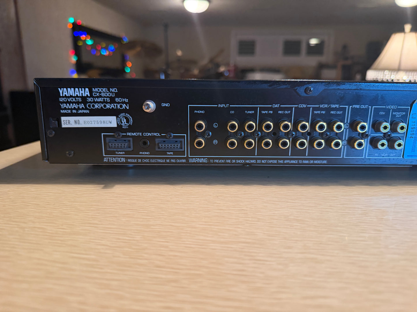 Yamaha CX-600 U Stereo Pre-Amplifier Natural Sound Full Fresh Service High End!