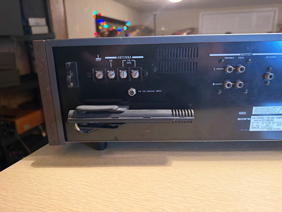 Sony FM Stereo FM-AM Tuner ST-3950SD Full Fresh Service Very Rare Beauty 🔥🎶
