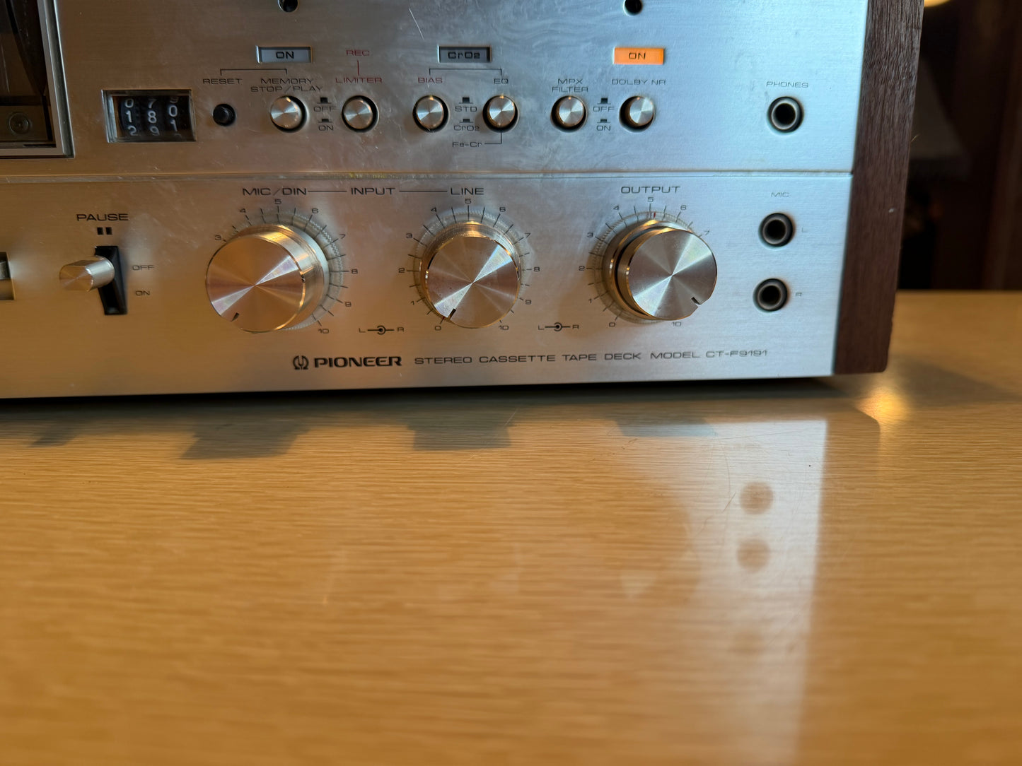 Vintage Pioneer Stereo Cassette Tape Deck CT-F9191 - Tested and Works