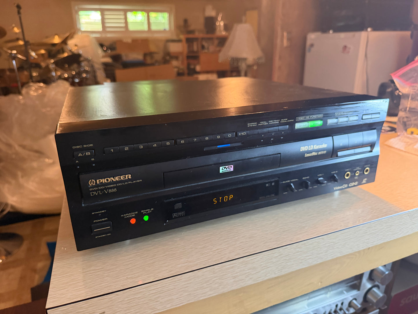 PIONEER DVL-V888 LASER DISC/DVD/VIDEO PLAYER KARAOKE-NO REMOTE-As Is Read Desc 2