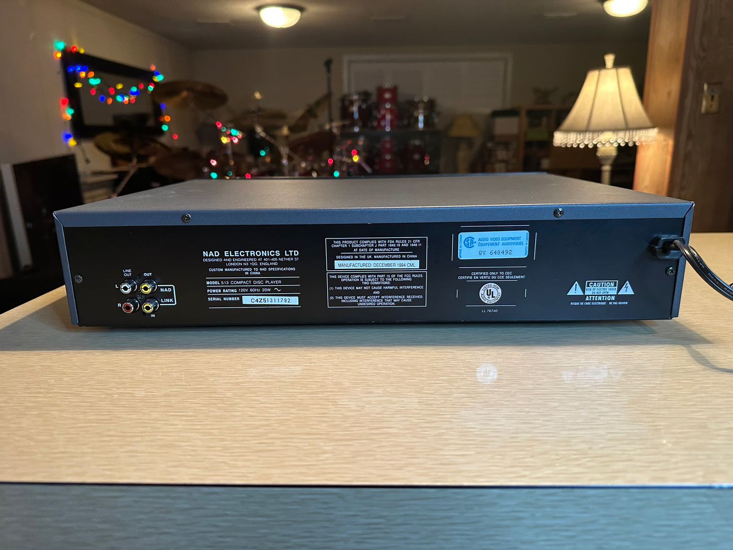 NAD 513 Compact Disc Player Very Rare! 3 CD Carousel Fully Serviced Working Well