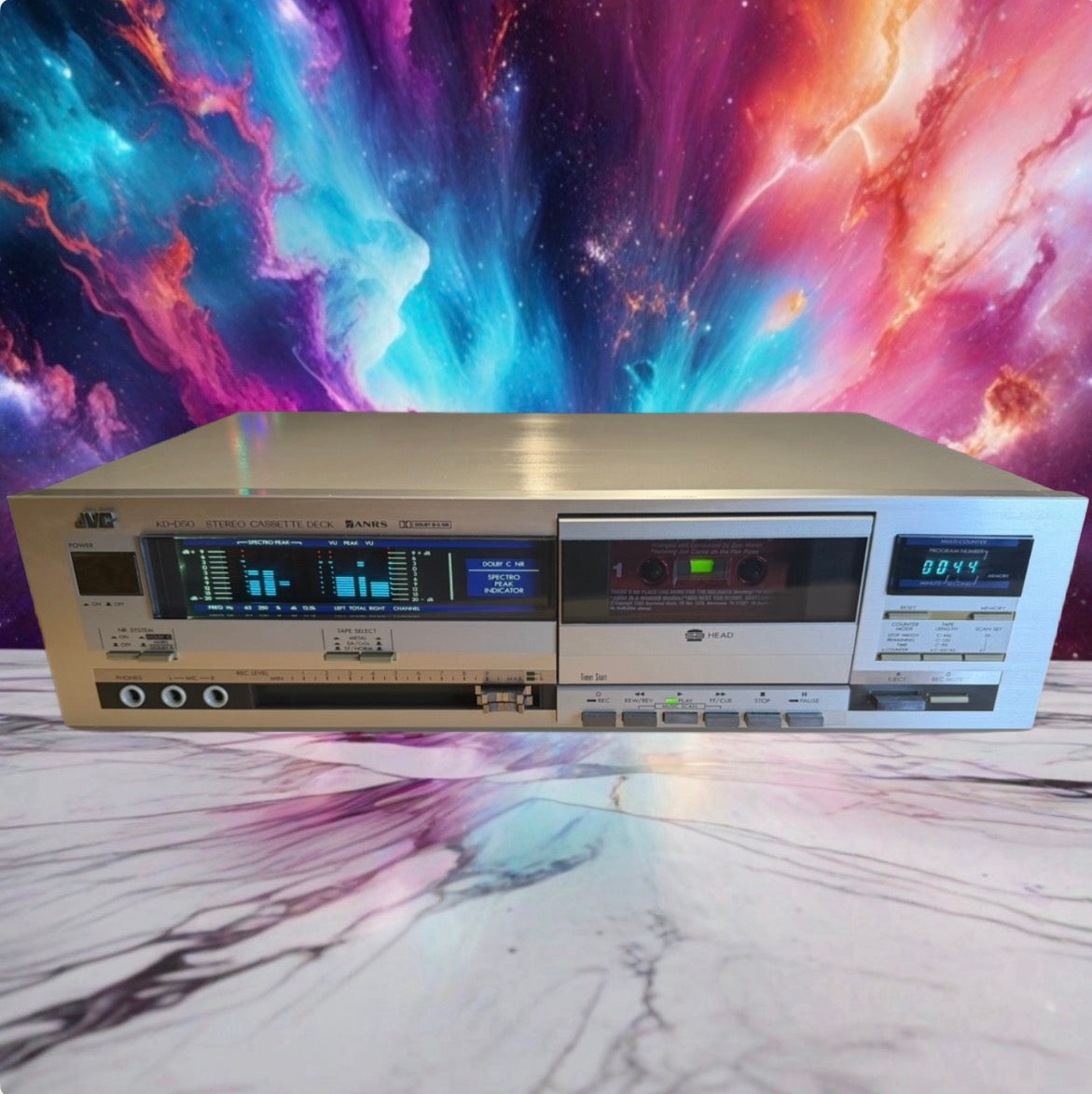 JVC KD-D50 vintage Hi-Fi cassette deck 1981 5 band Graphic Equalizer Serviced🎶