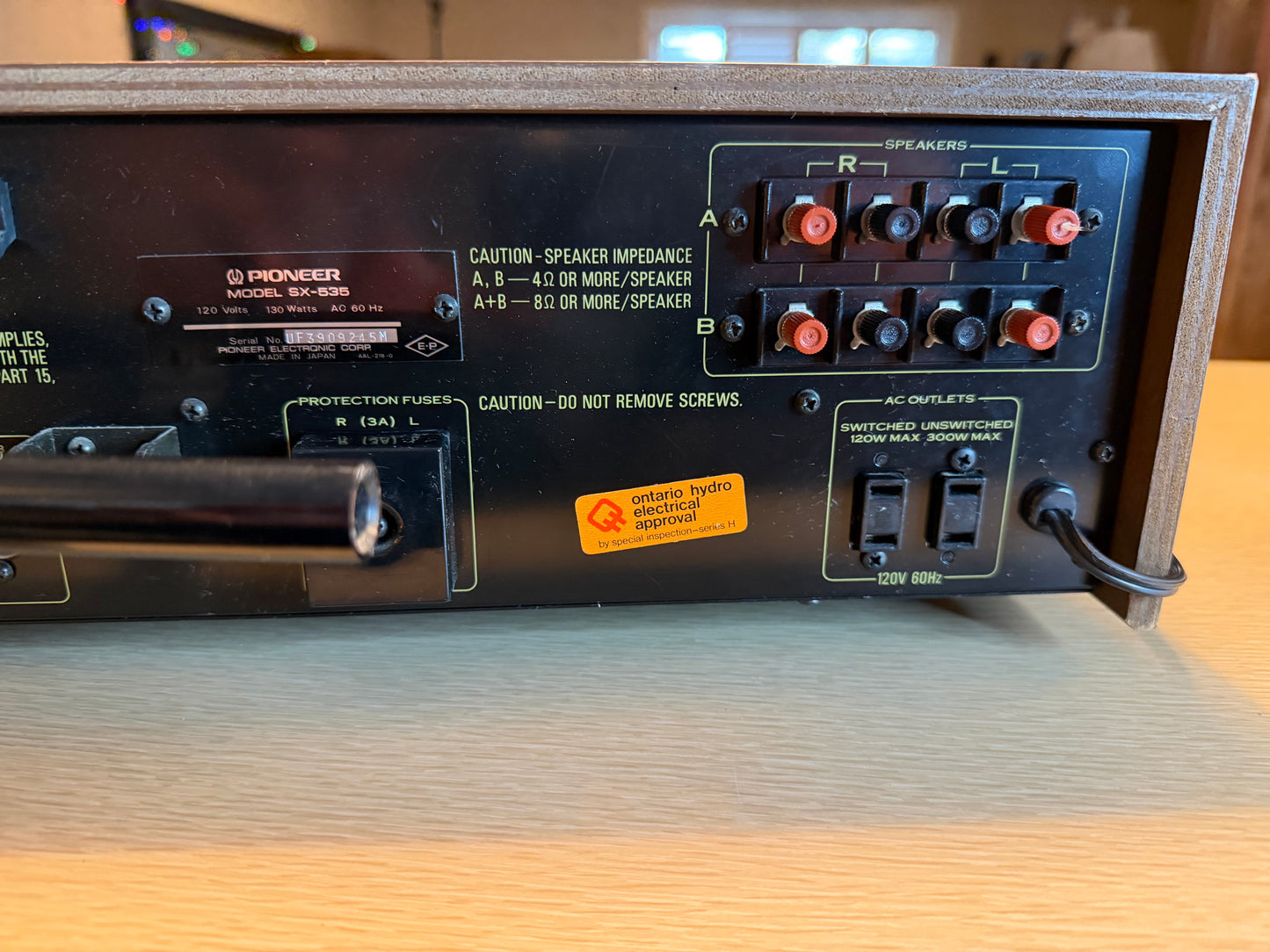 Vintage Pioneer SX-535, 20W AM/FM Stereo Receiver Serviced Works & Cleaned🎶💎