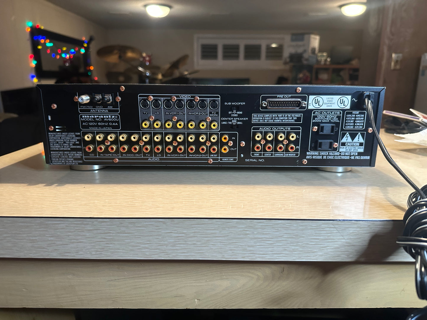 VTG MARANTZ PREAMPLIFIER /TUNER MODEL AV 600 Fully Serviced Very Rare Audiophile