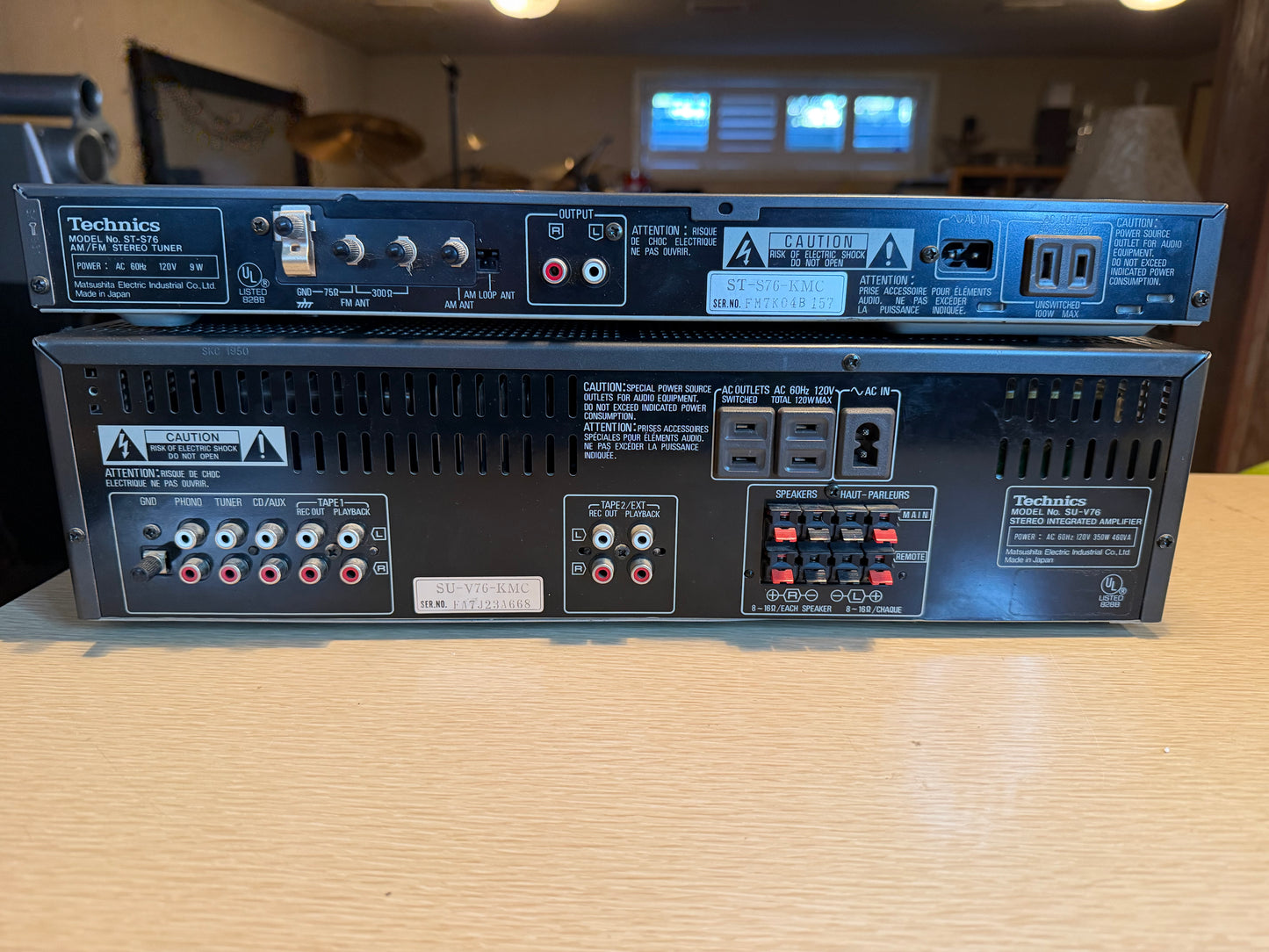 TECHNICS SU V76 STEREO INTEGRATED AMPLIFIER AND ST S76 TUNER FRESHLY SERVICED🔥