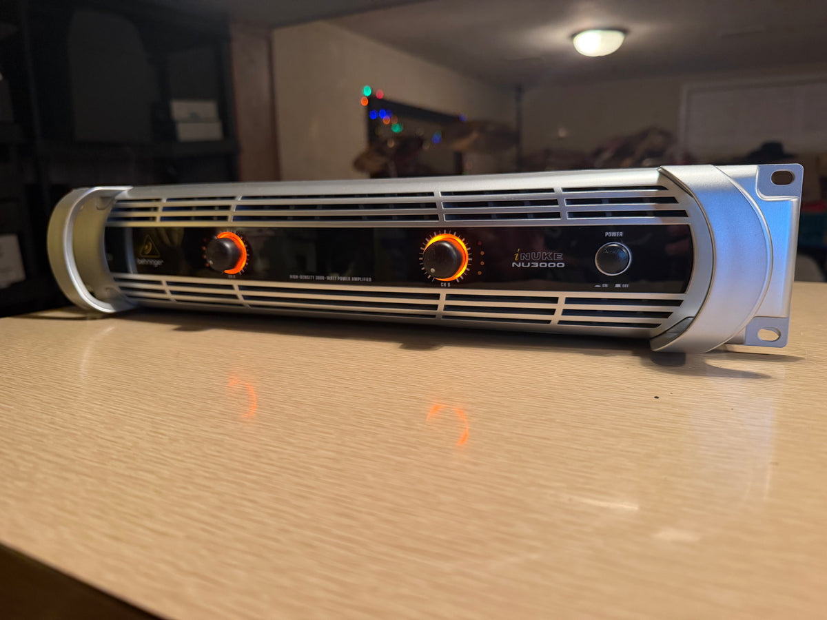 Behringer iNUKE NU3000DSP 3000W High-Density Power Amplifier Serviced Beast 🔥🎶