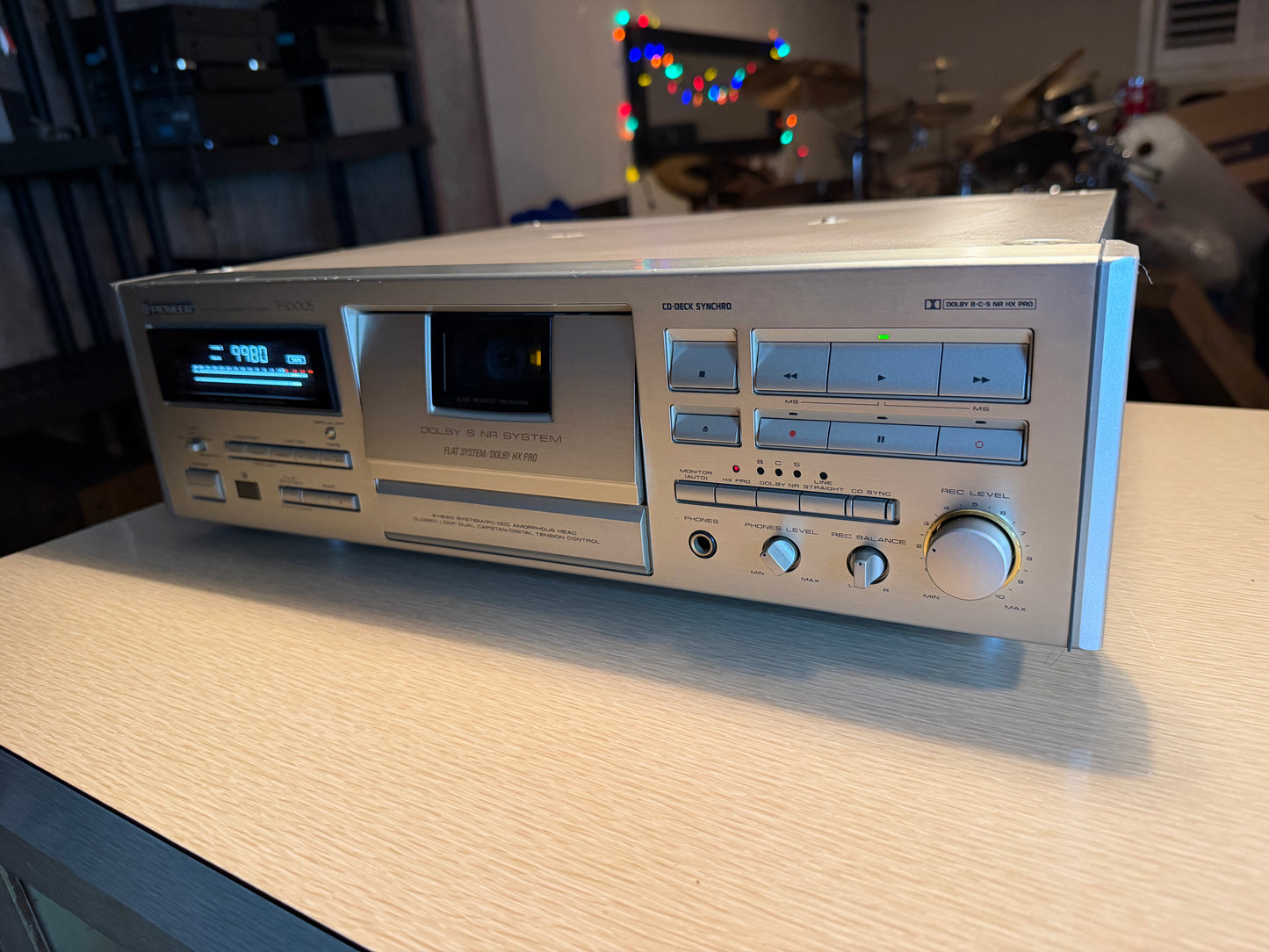 Pioneer T-1000S CT-93 3-Head Dolby B, C, S, Hx Pro  Cassette Deck Pro Serviced🔥