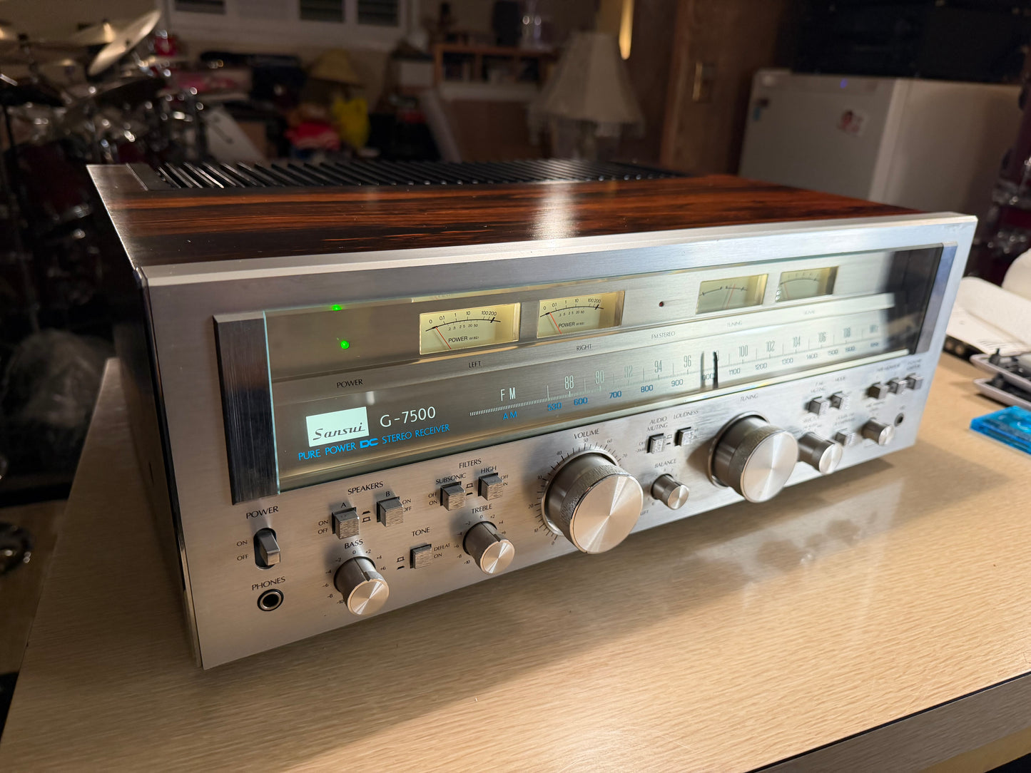 Sansui G-7500 Stereo Receiver Full Fresh Service New Bulbs Installed Near Mint!