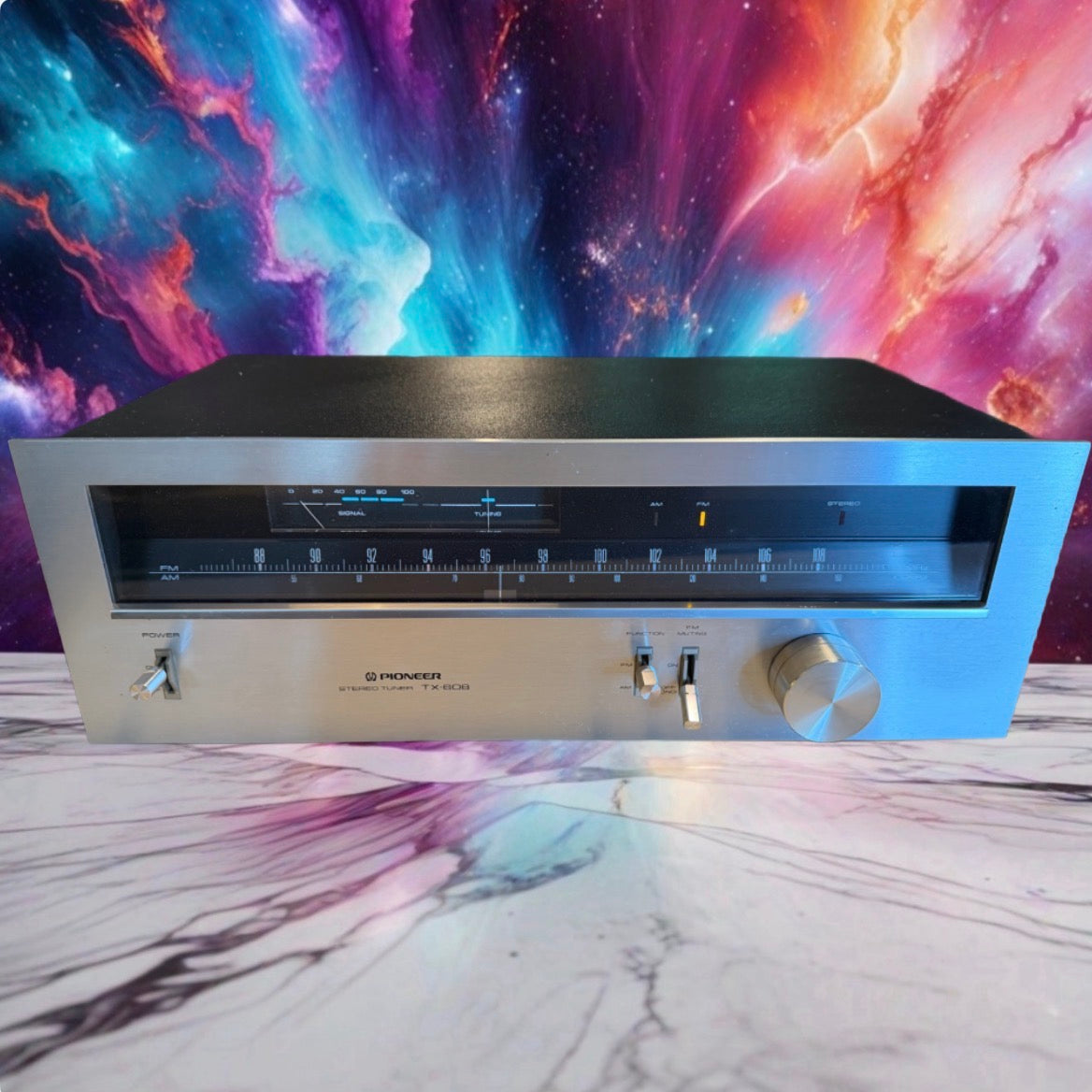 Pioneer Tx 608 Fm/Am Stereo Tuner (Beautiful) FULL FRESH SERVICE Rare Black!