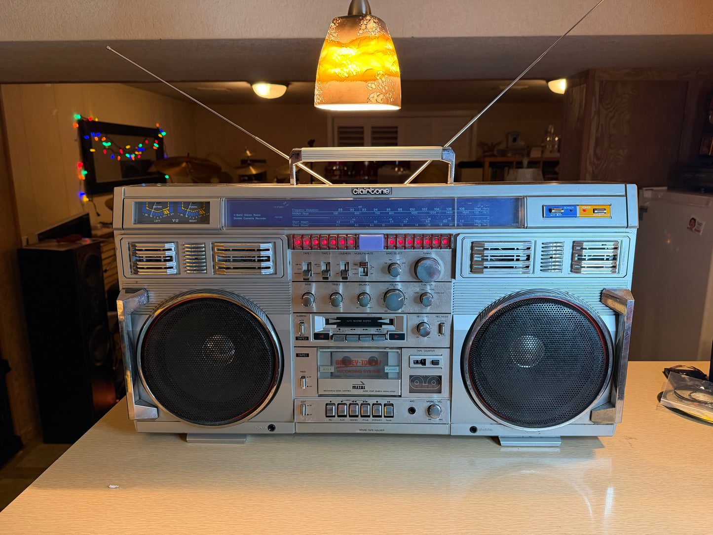 Vintage BEASTLY Clairtone 7980 Boom Box Stereo Ghetto Blaster FRESH PRO SERVICE