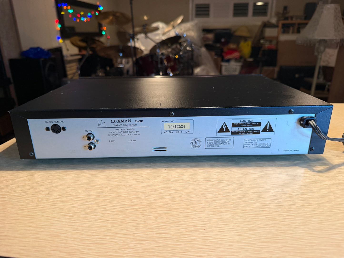Vtg Luxman D-90 Compact CD Disc Player FRESH Servicing High Fidelity Sound Rare