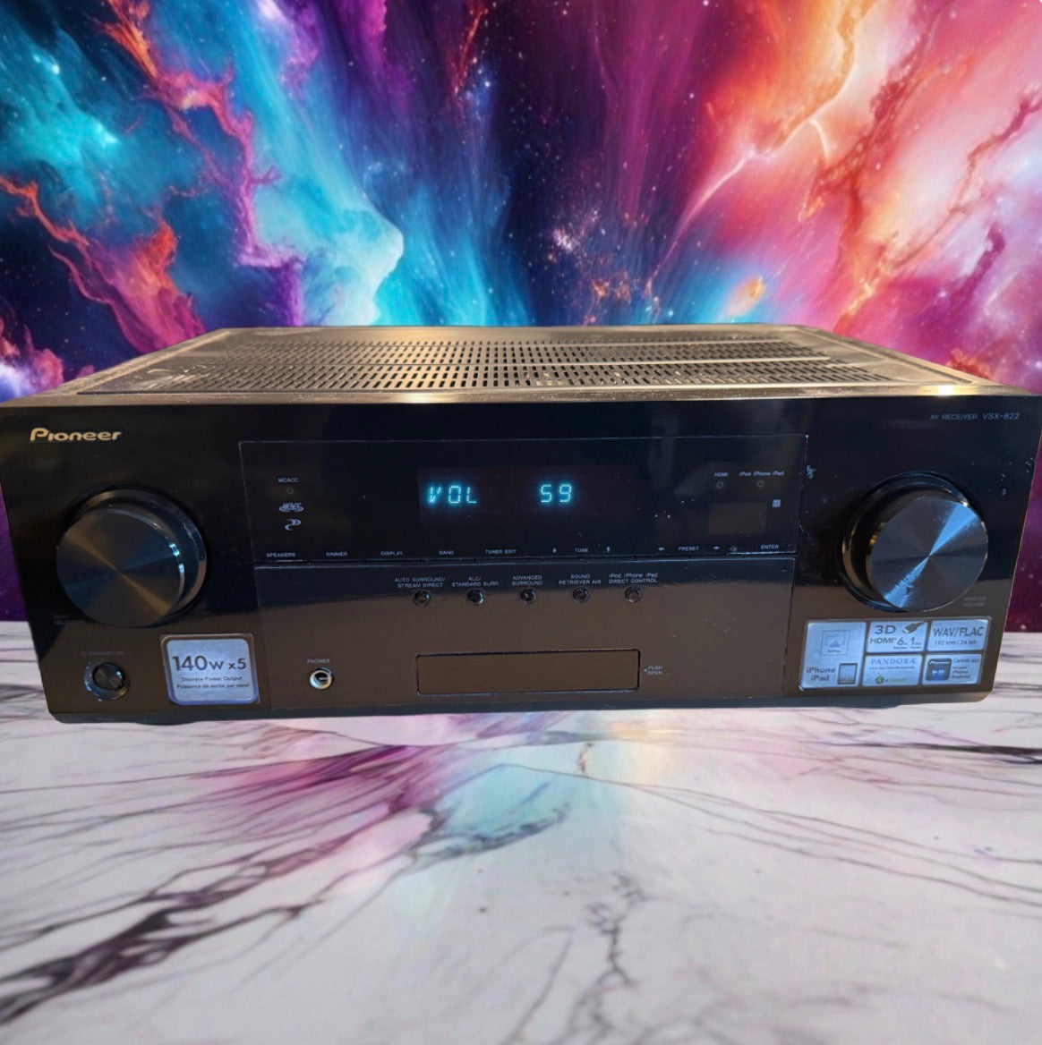 Pioneer VSX-822 -5.1 Ch Network HDMI Home Theater Surround Sound Receiver Stereo