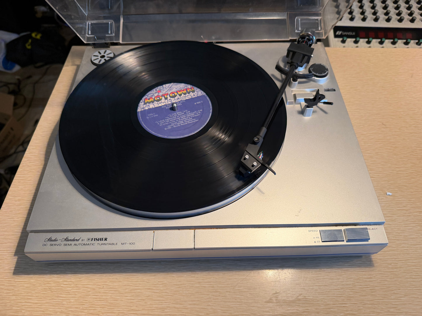 Studio Standard Fisher MT-100 DC Servo Semi-Auto Belt Drive Turntable Serviced🎶