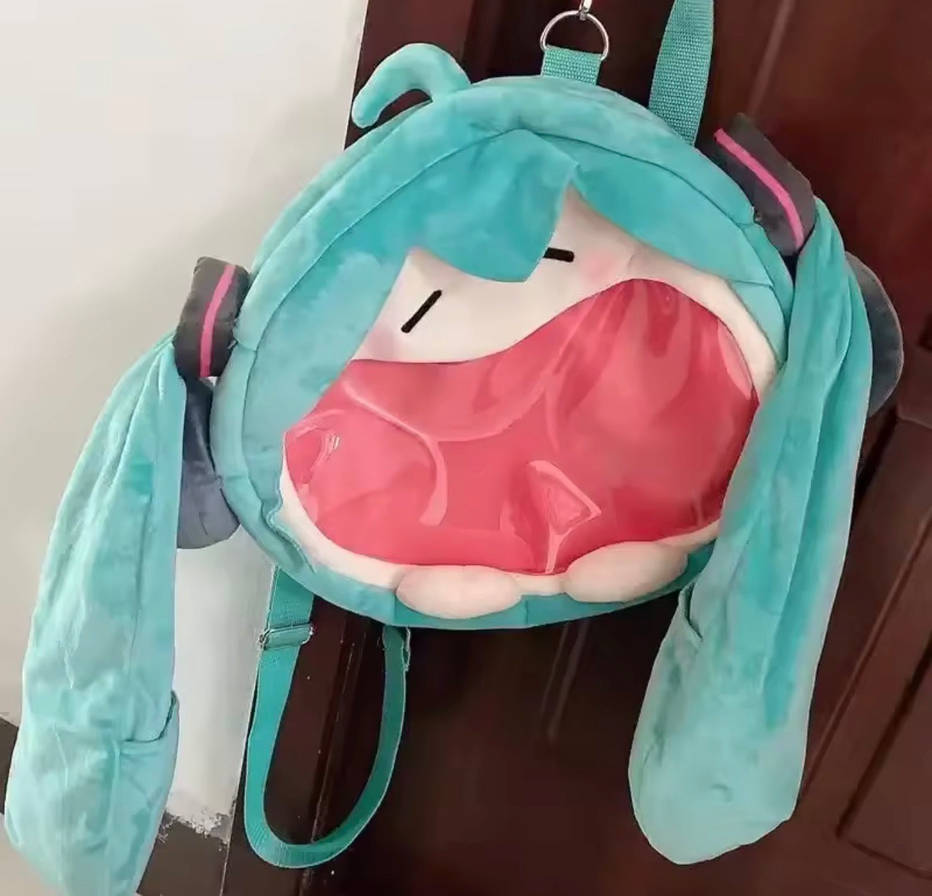 Hatsune Miku Plush Shoulder Bag Backpack Kawaii Anime Knapsack Student Gift Cute