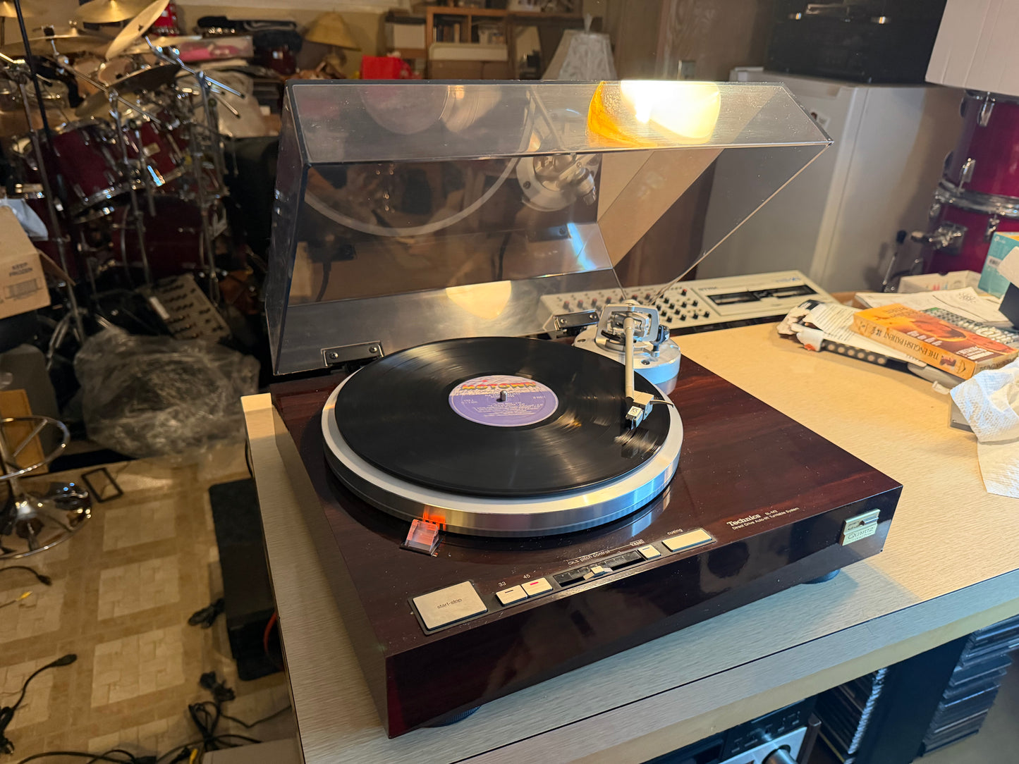 Technics SL M2 direct drive quartz lock turntable Full Fresh Service Excellent🎶