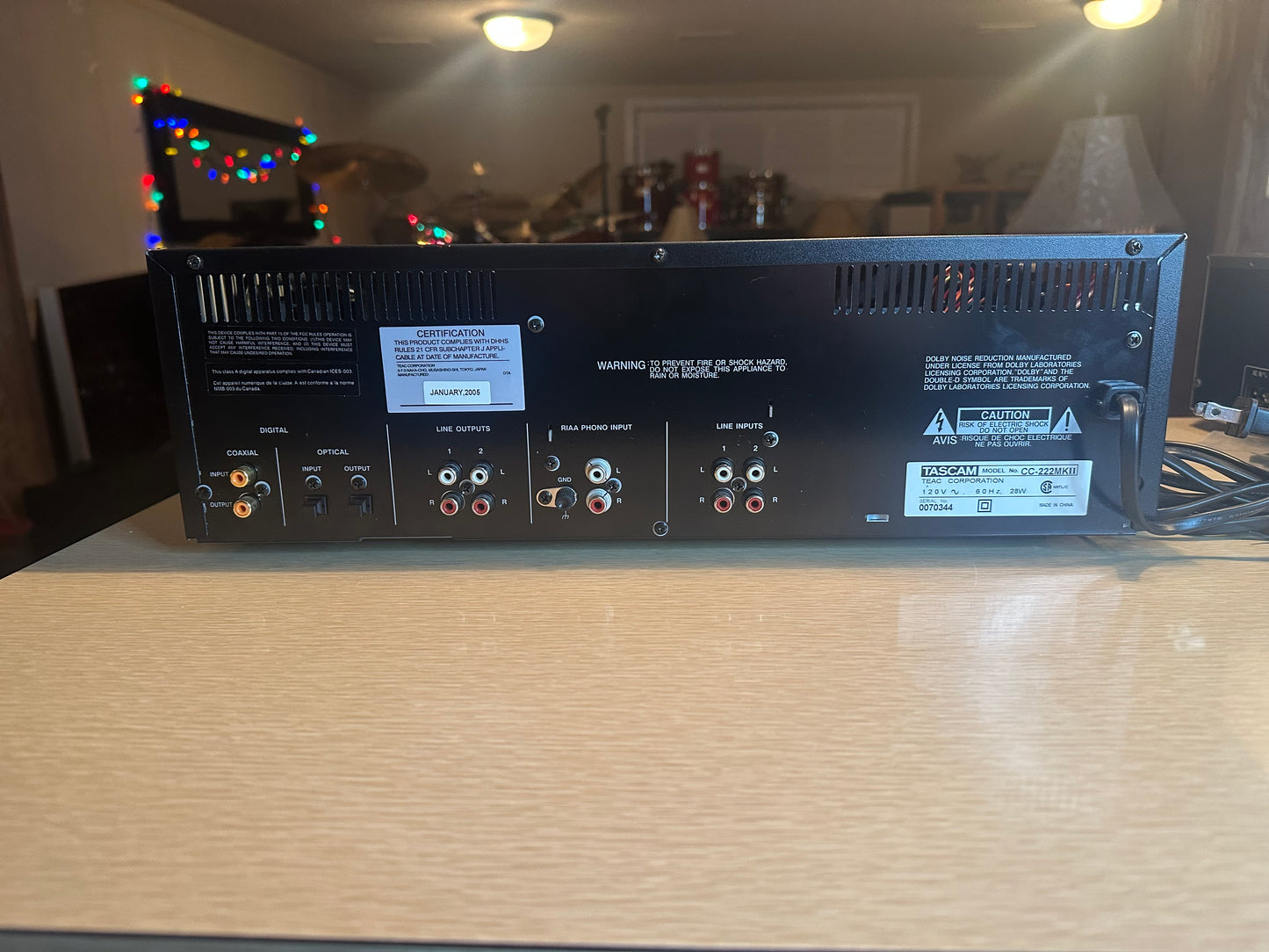 Tascam CC-222SL MKII Professional Cassette/CD Recorder Combo Working With Box