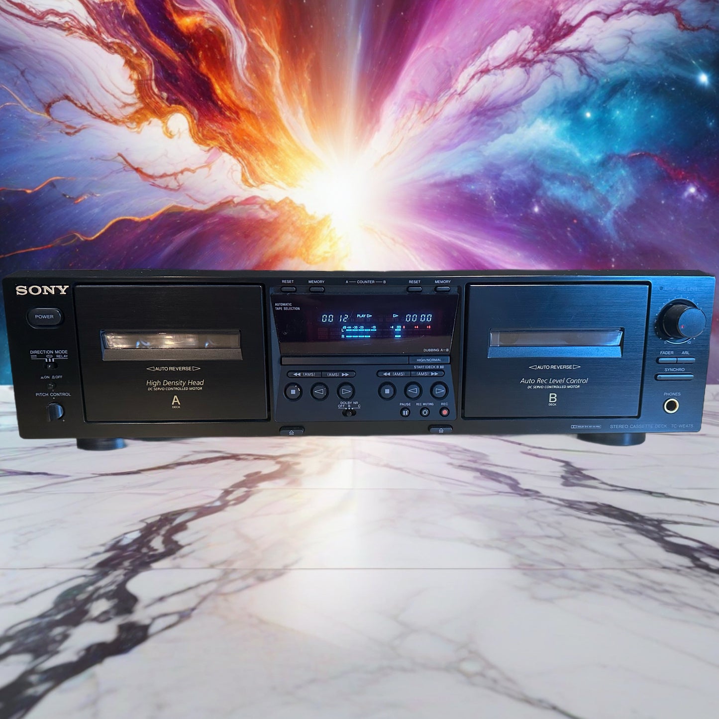 Sony TC-WE475 Dual Stereo Cassette Deck – Full +Freshly Serviced Great Condition