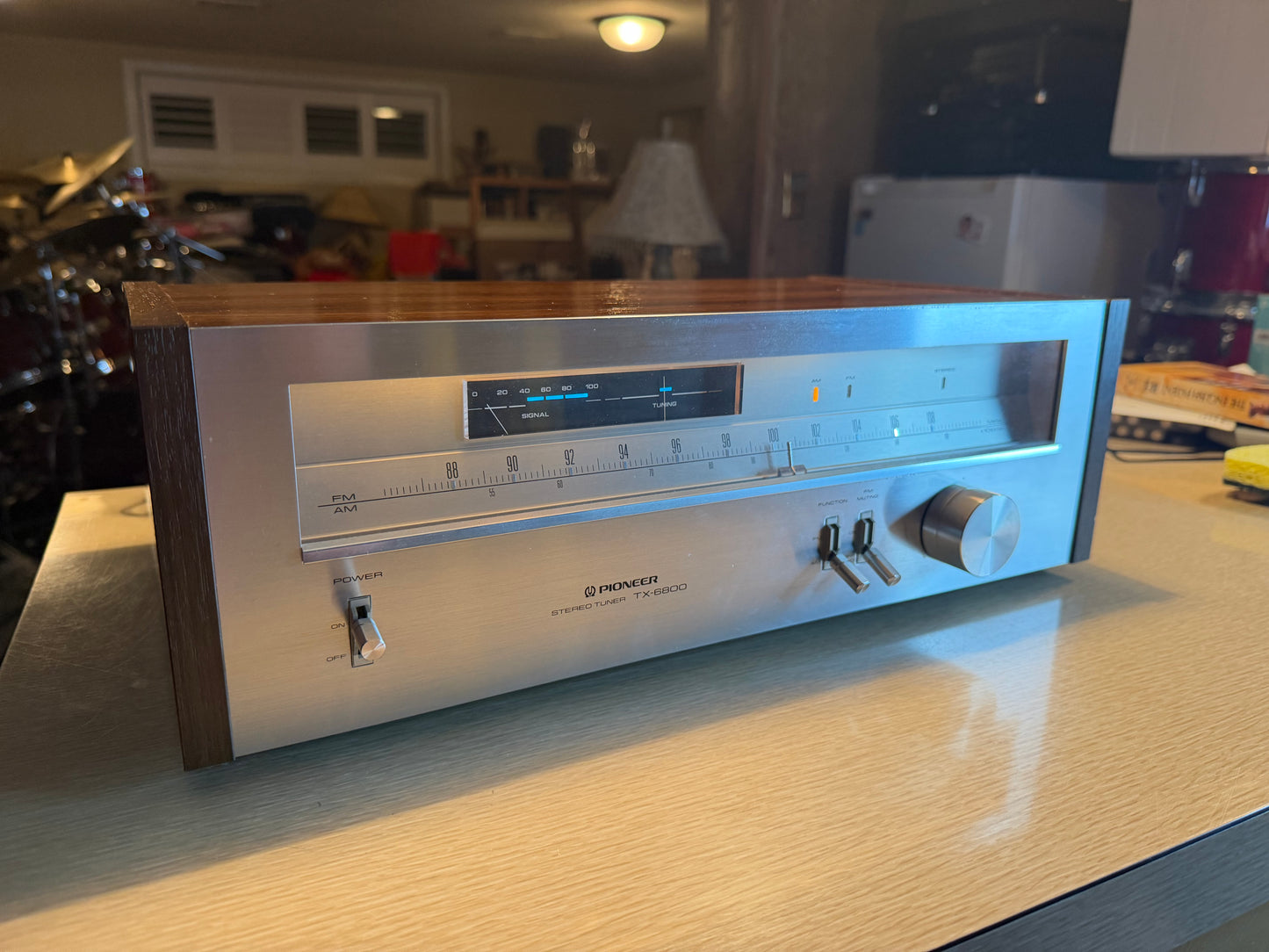 Pioneer TX-6800 Stereo Tuner FM/AM Radio Receiver Silver Face Near Mint Serviced