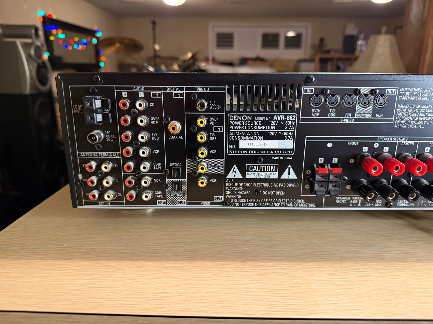 Denon AVR-682 6.1 Channel Receiver Dolby Pro Logic II SERVICED REMOTE Bundle🔥
