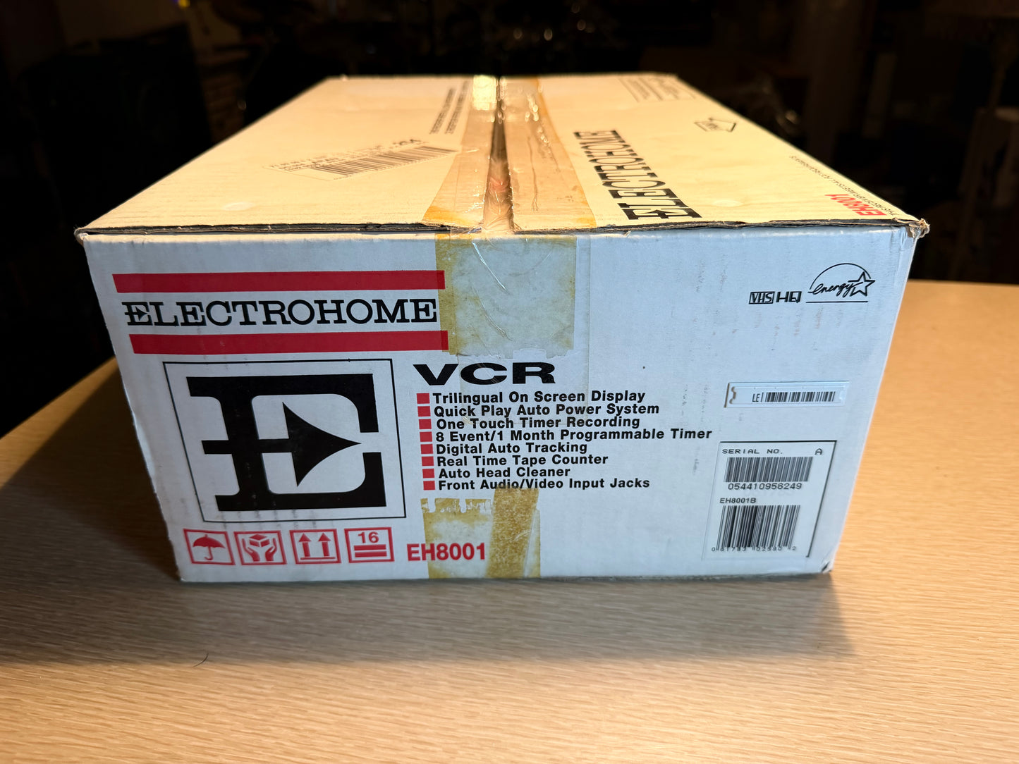 FACTORY SEALED🔥 Electrohome EH 8001 VCR VHS PLAYER Original Tape Seal Unopened