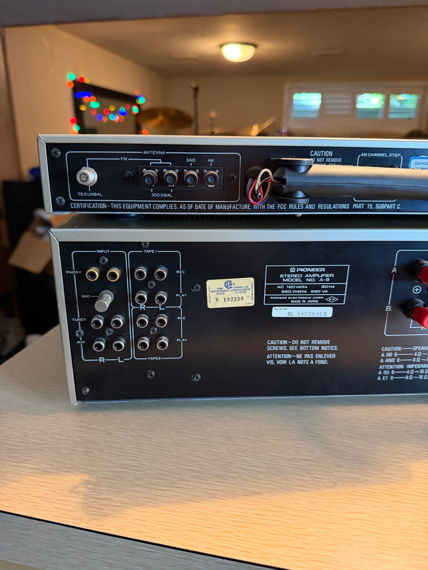 Vintage Pioneer A-9 Amplifier + F-9 Tuner Gold Fresh Service Near Mint 110 WPC🔥
