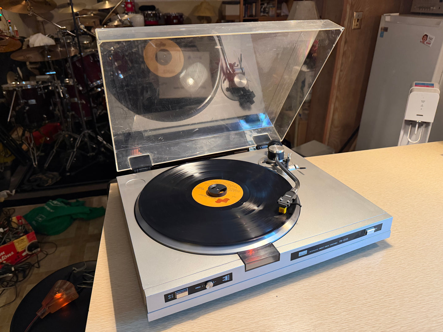 SANSUI FR-D35 TURNTABLE SERVICED NICE CARTRIDGE BEAUTY V RARE SOUNDS GREAT🔥🎶