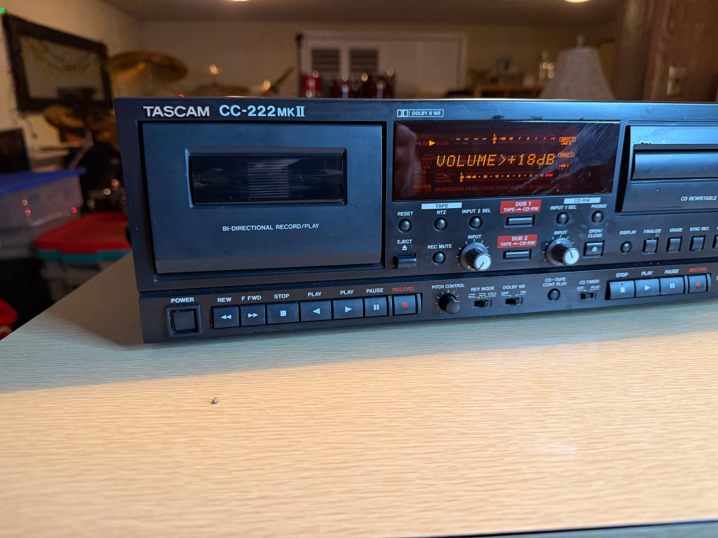 Tascam CC-222SL MKII Professional Cassette/CD Recorder Combo - Serviced Great!