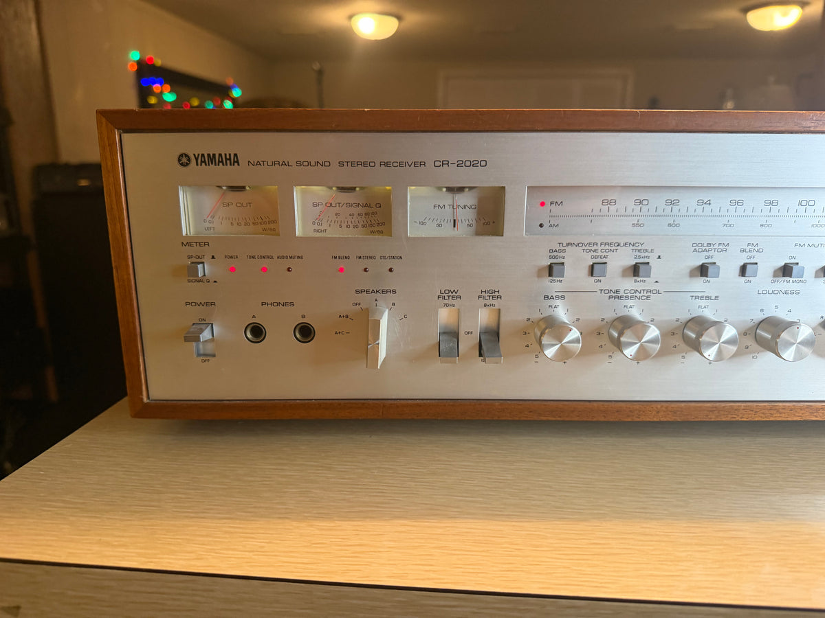 VTG 1970s Yamaha CR-2020 Natural Sound Stereo Receiver AM/FM Tested Working 🔥🎶
