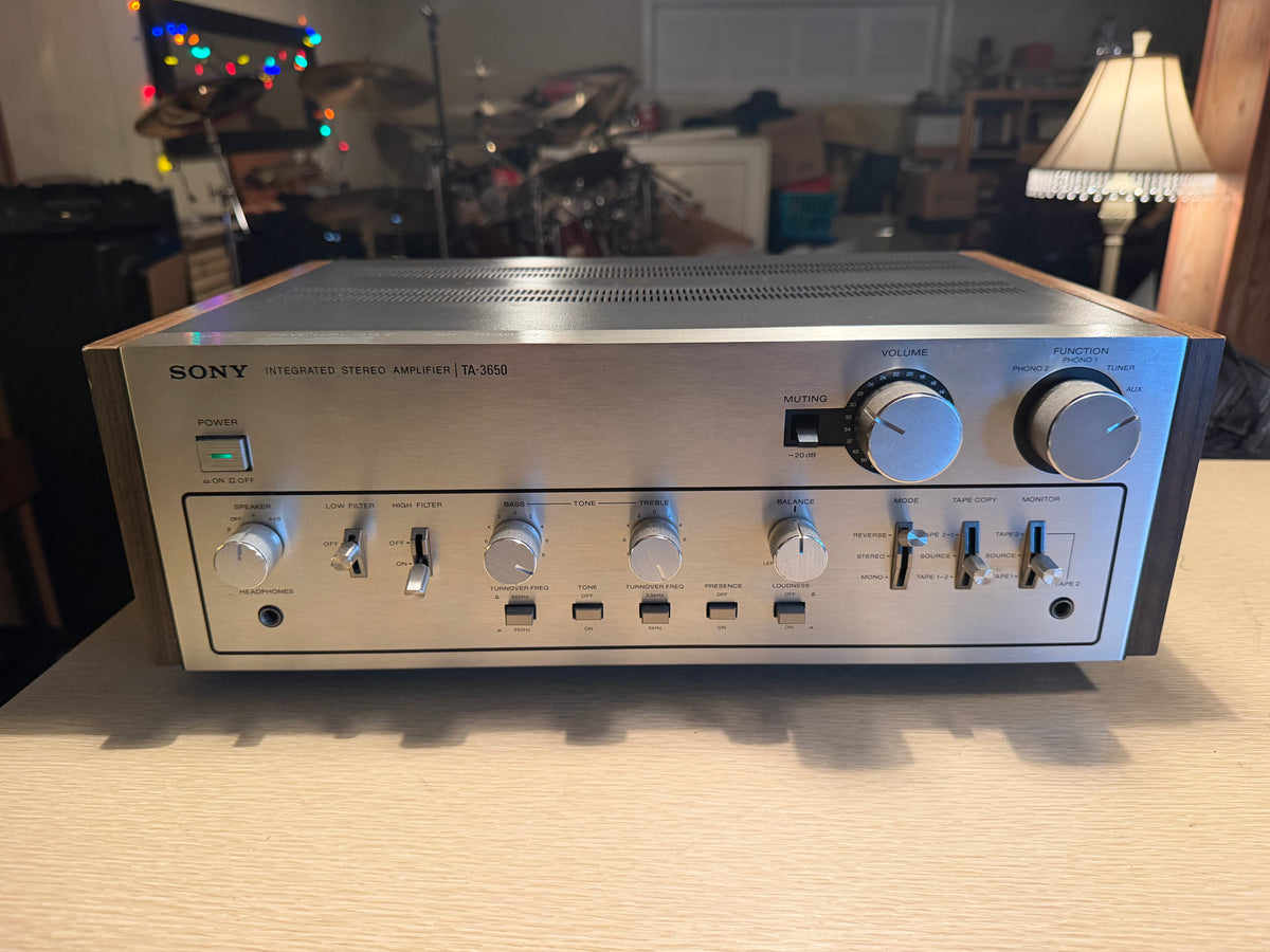 Sony TA-3650 Stereo Integrated Amplifier Japan 55 WPC Vintage Silver Serviced🎶
