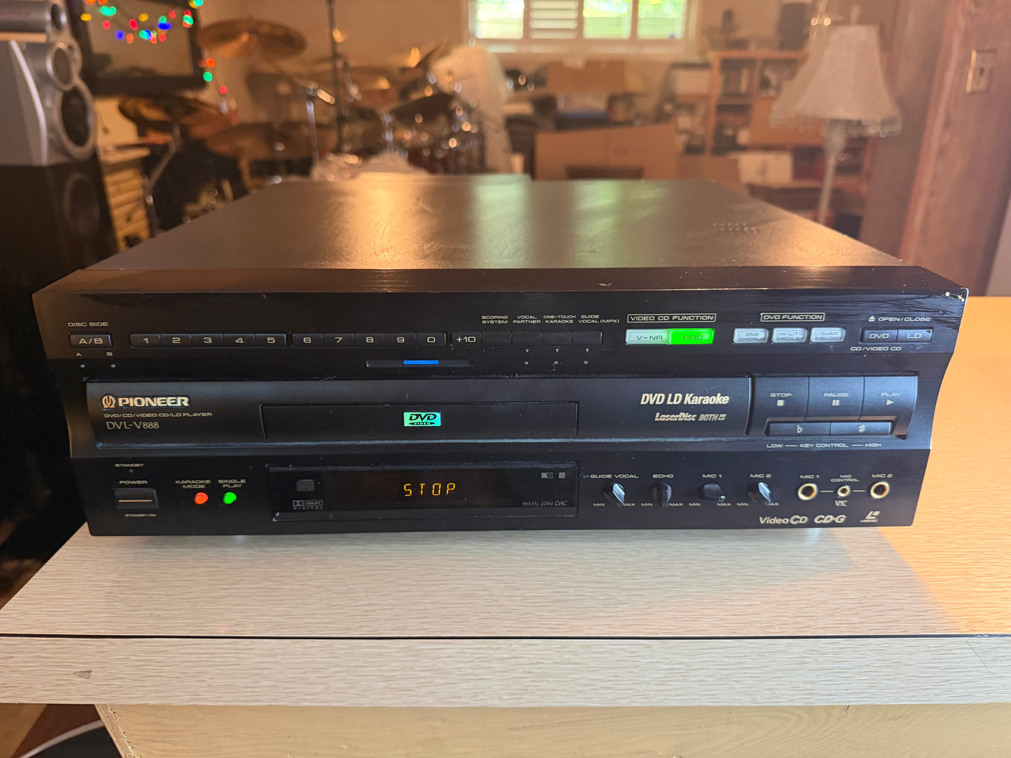 PIONEER DVL-V888 LASER DISC/DVD/VIDEO PLAYER KARAOKE-NO REMOTE-As Is Read Desc 2