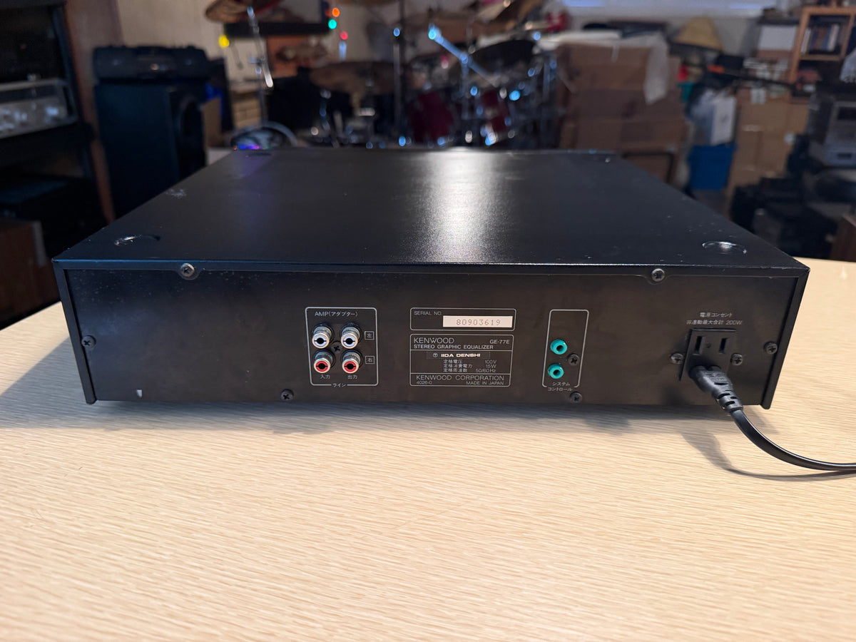 Kenwood GE-77E Stereo Graphic Equalizer Spectrum Analyzer 14 Band Serviced Beaut