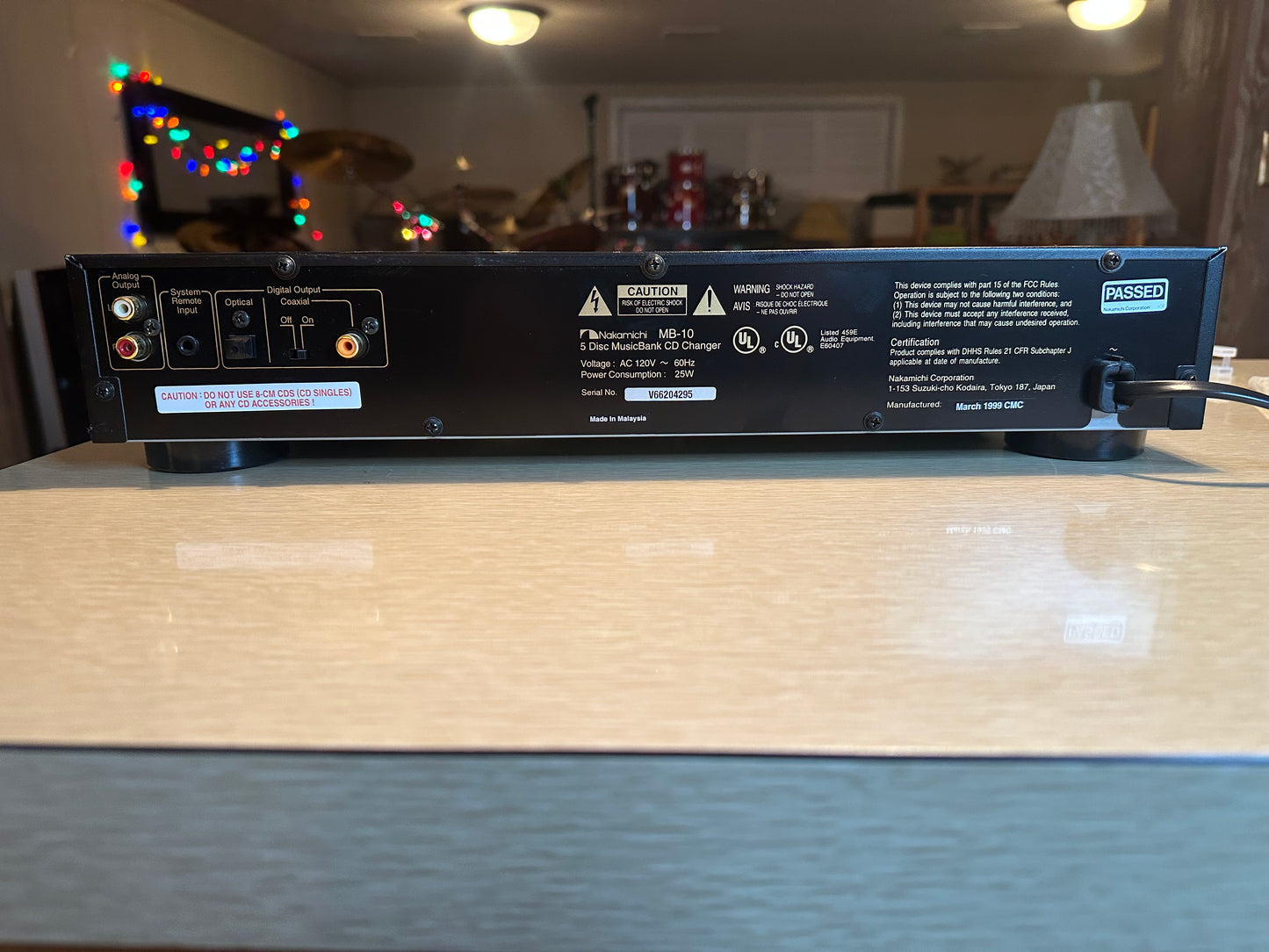 Vintage Nakamichi MB-10 5 Disc MusicBank CD Changer Player Fully Functional Rare