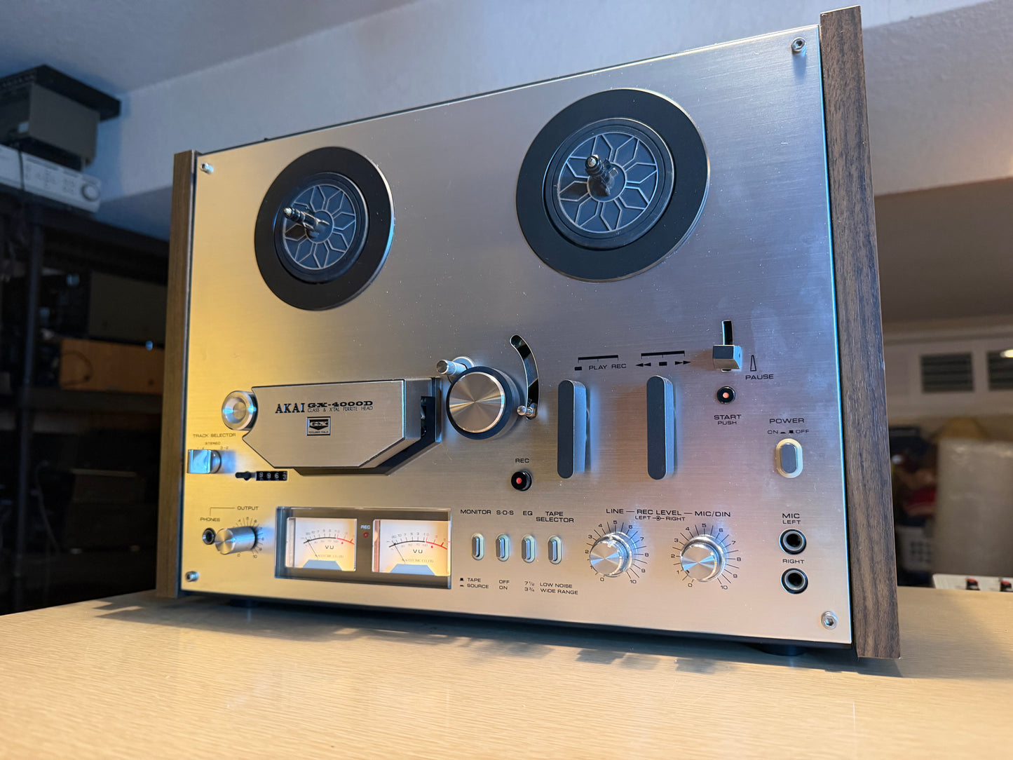 AKAI GX-4000D Reel to Reel Tape Recorder Full Fresh Service Excellent Condition!