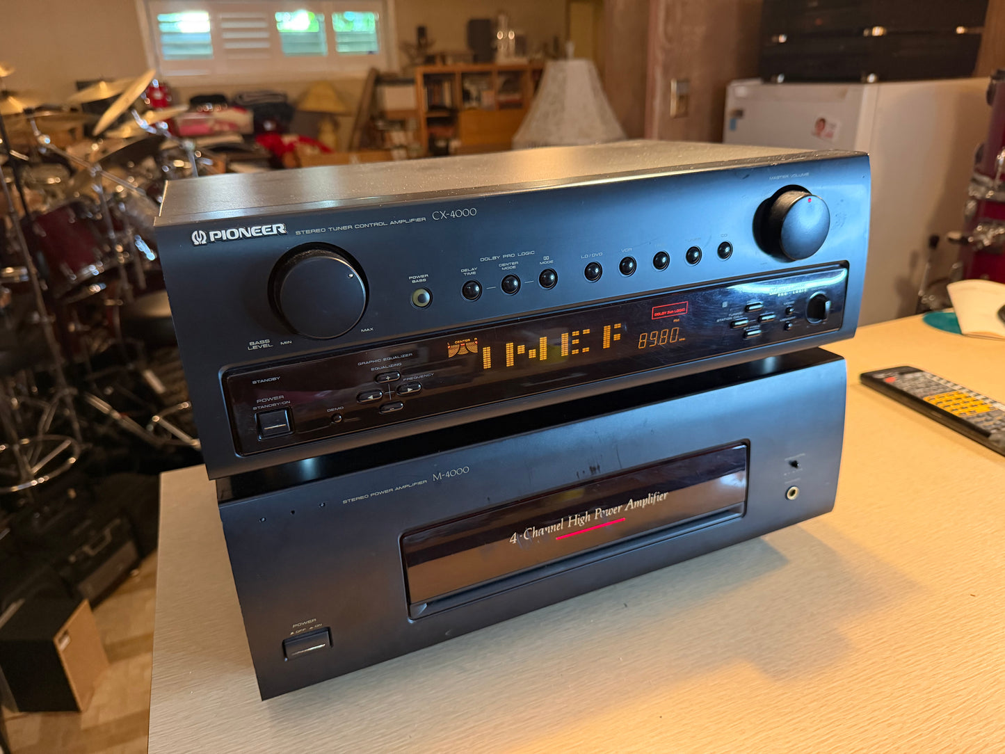 Pioneer M-4000 Power Amplifier & CX-4000 Stereo Preamp 100WPC Freshly Serviced🔥