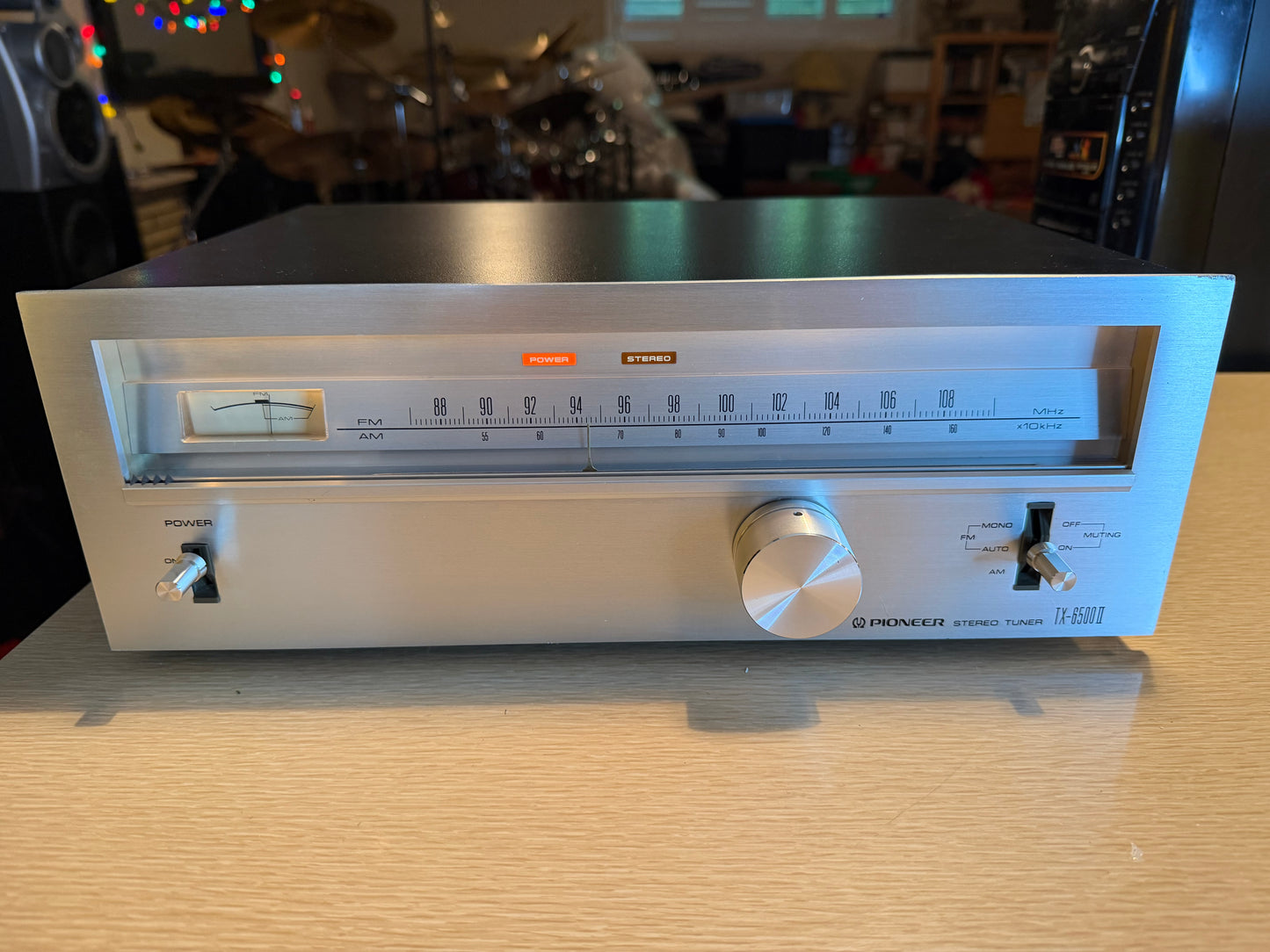 Vintage Pioneer  Stereo Tuner  TX-6500 II - Tested Works NEAR MINT FRESH SERVICE