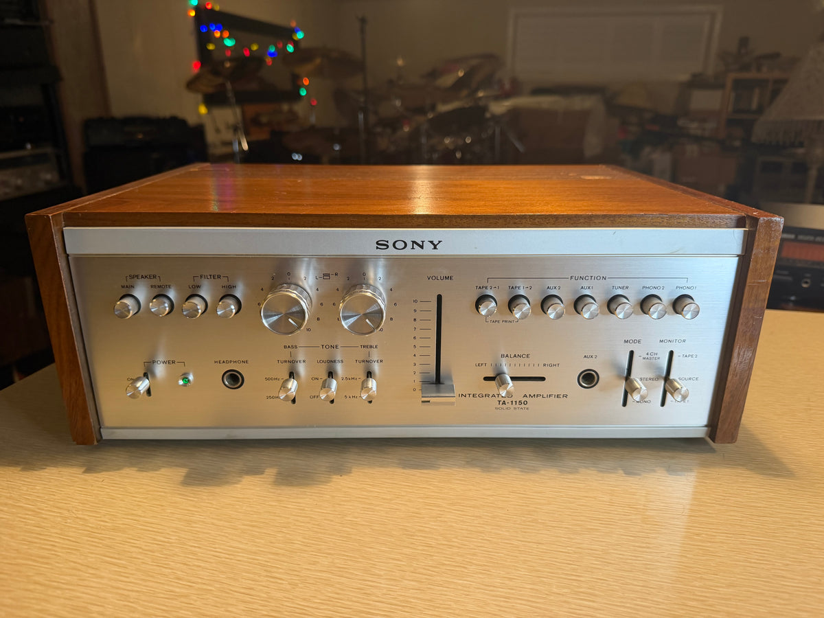 Sony TA-1150 Solid State Integrated Amplifier Silver Fresh Service Japan Beauty!