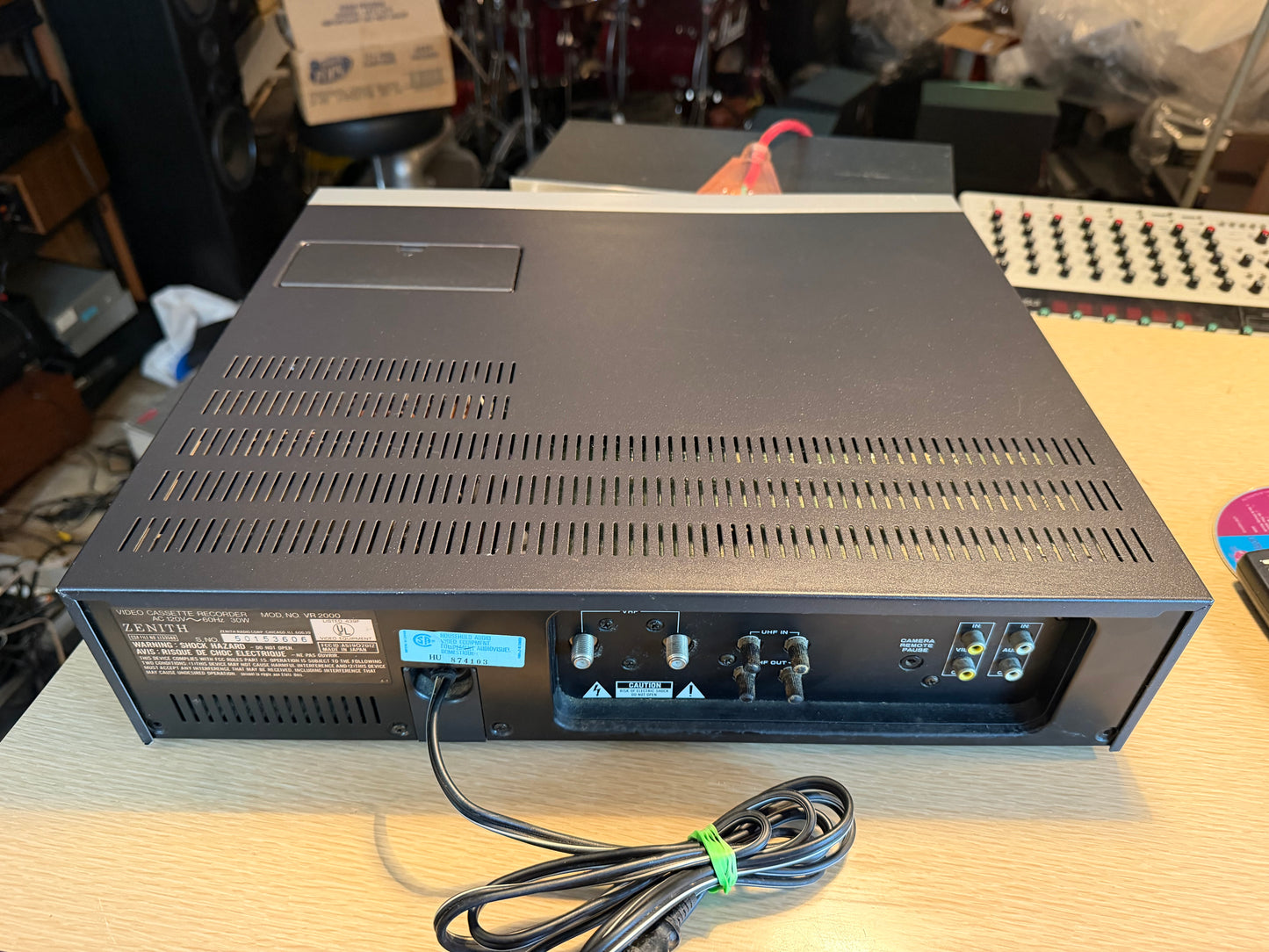 Vintage Zenith VCR VR 2000 Tested Working As Intended Very Rare High Fidelity🔥
