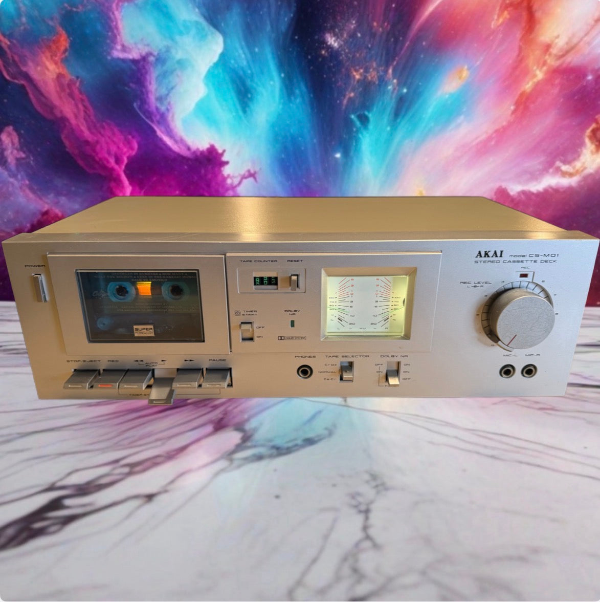 Akai CS-M01A  Cassette Deck Dolby - Clean, Working, Full Fresh Servicing Rare🎶