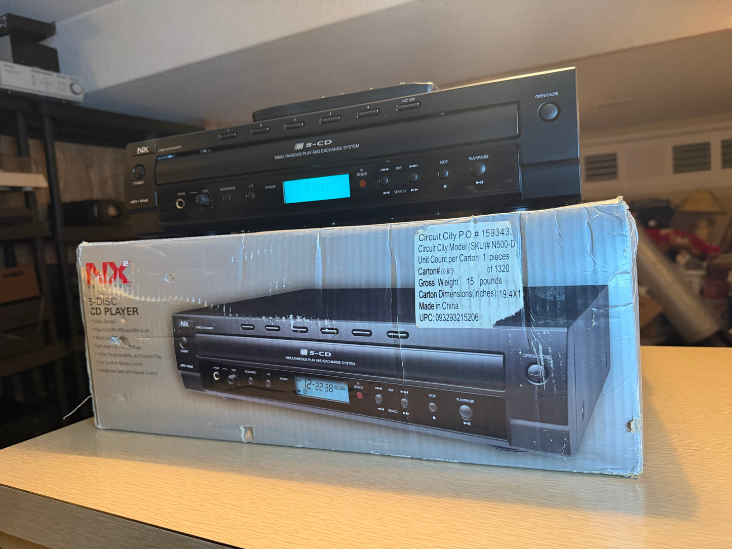 Nexxtech NX N500D 5 Disc CD Changer high fidelity MINT Open box rare V Rare!
