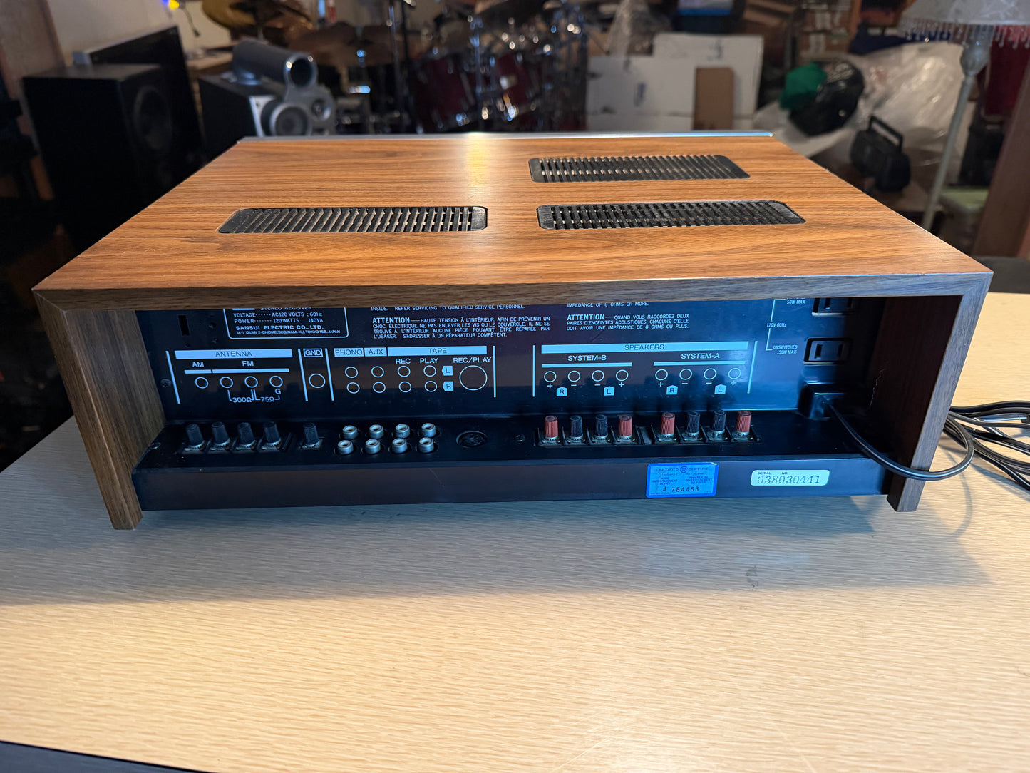 Sansui G-3000 Am/Fm Stereo Receiver Amplifier Full Fresh Service Near Mint Beaut