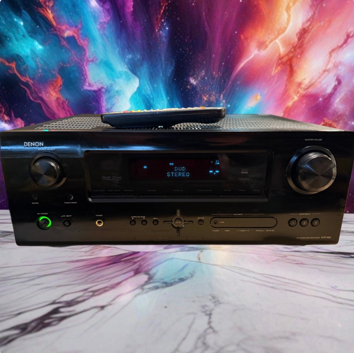 Denon AVR-890  7.1 SURROUND AV Hdmi Stereo Receiver Remote Bundle Fresh Service!