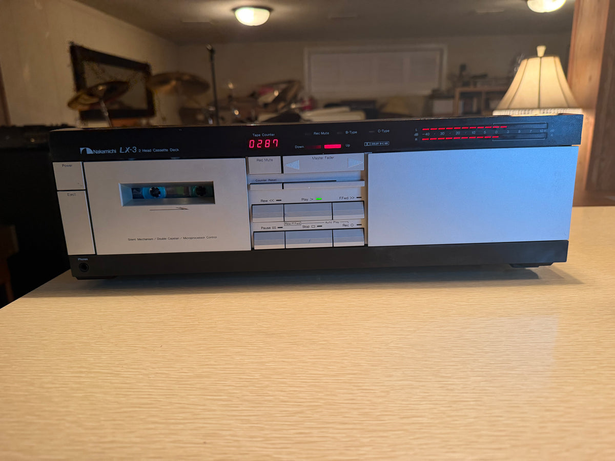 NAKAMICHI LX 3 Cassette Deck High End Fresh Pro Servicing Very Rare Beauty🔥🎶