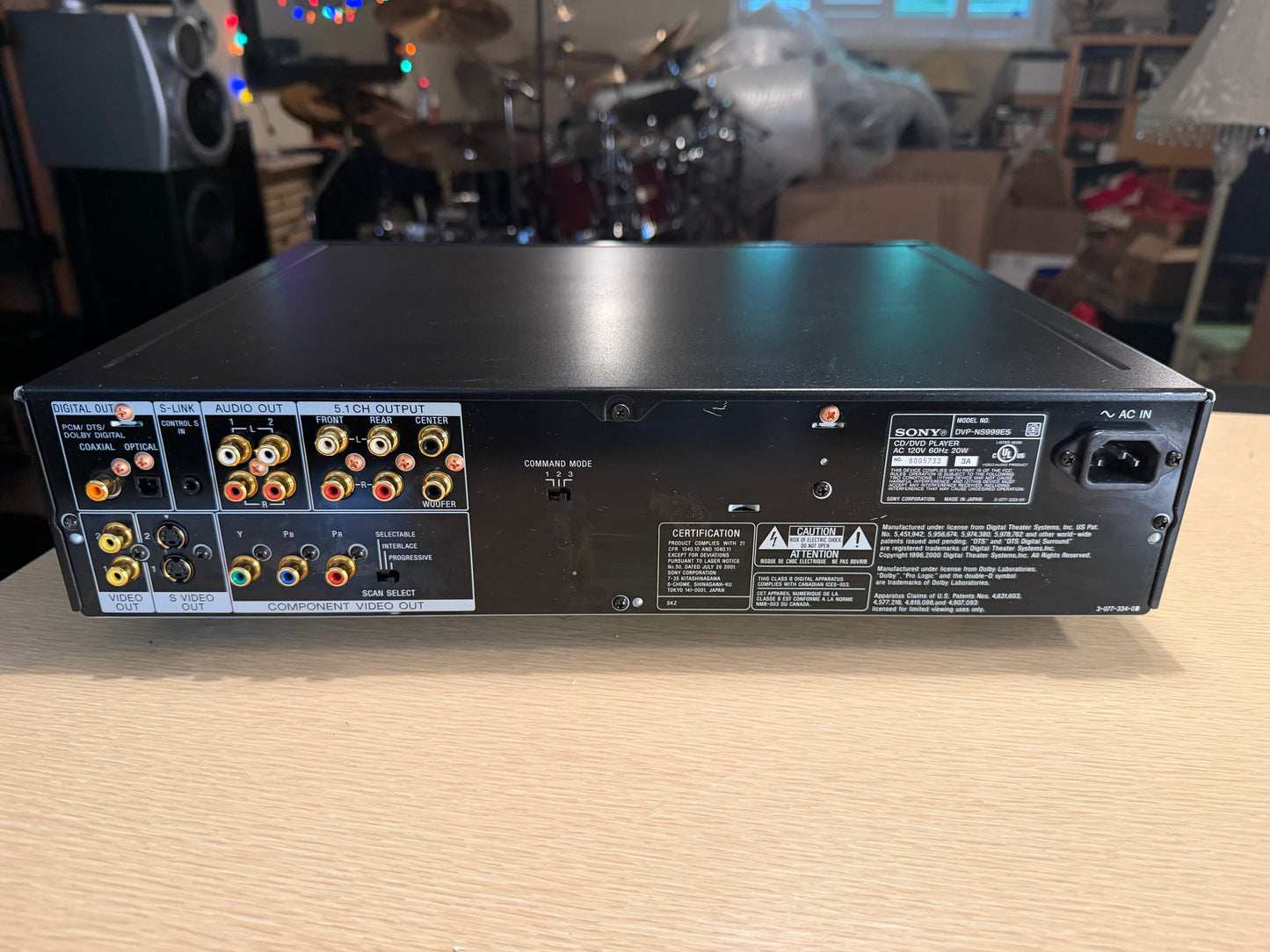 Sony DVP-NS999ES SACD/DVD/CD Player ES RARE Black Serviced Very Rare 🔥🎶 Remote