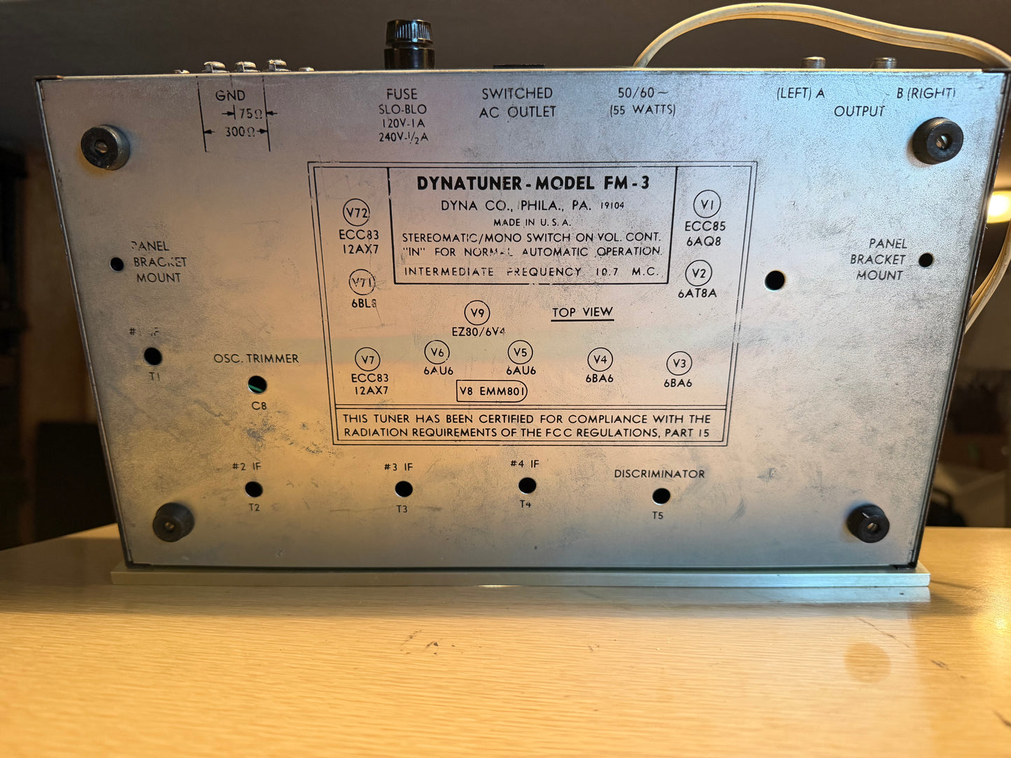 DYNA Dynaco Dynatuner Model FM-3 Stereo FM Radio Tuner Clean Serviced Rare🎶🔥