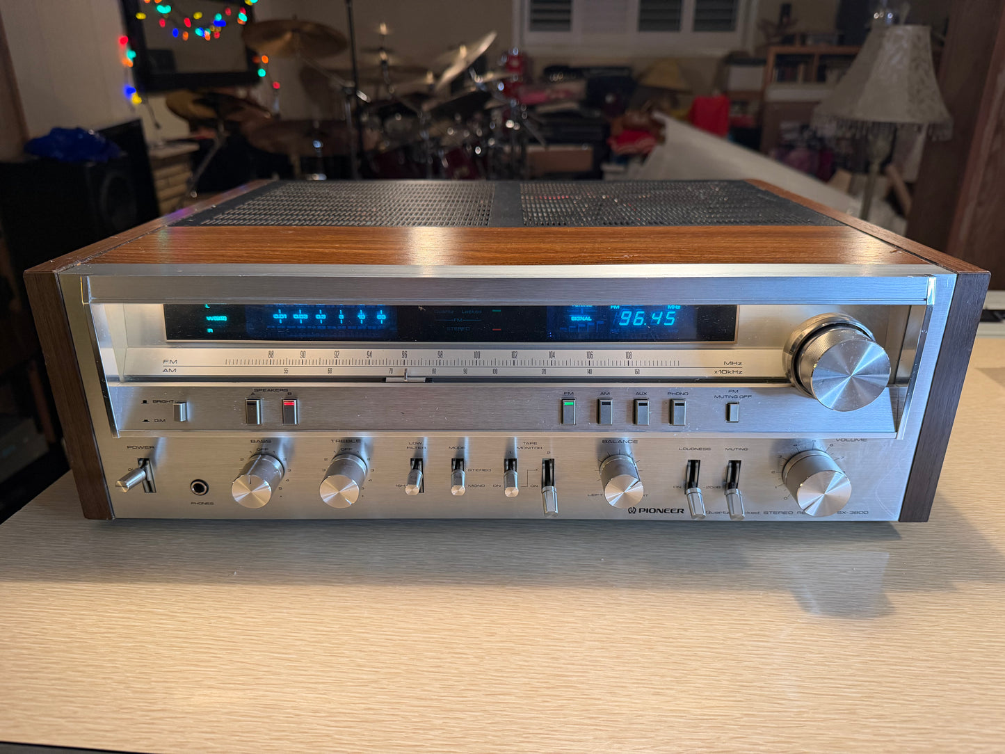 Vintage Pioneer SX-3800 Receiver Amplifier Beautiful Shape Full FRESH Servicing!