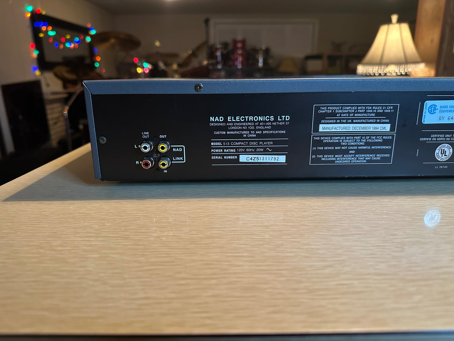 NAD 513 Compact Disc Player Very Rare! 3 CD Carousel Fully Serviced Working Well