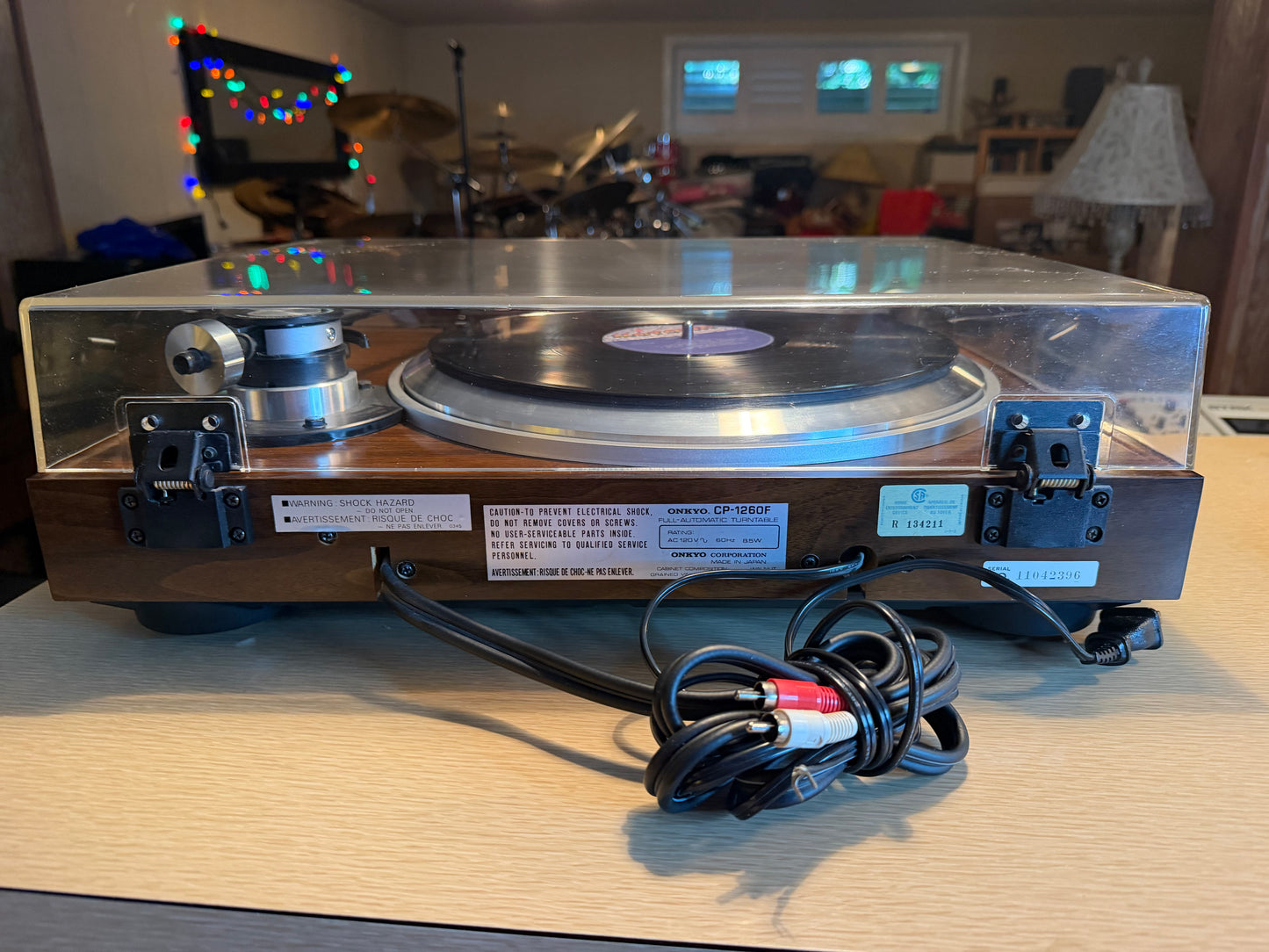 ONKYO CP-1260F QUARTZ Direct Drive Fully Automatic Turntable Serviced Great CND!