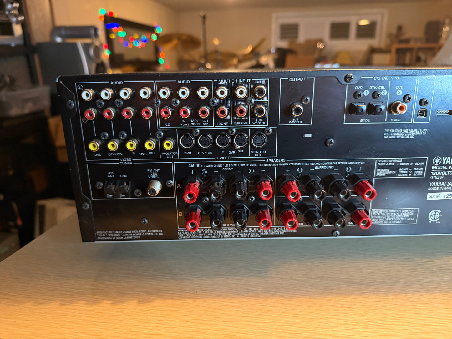 Yamaha HTR-5940 6.1 Ch 630W Natural Sound A/V Receiver Remote Bundle Serviced🔥